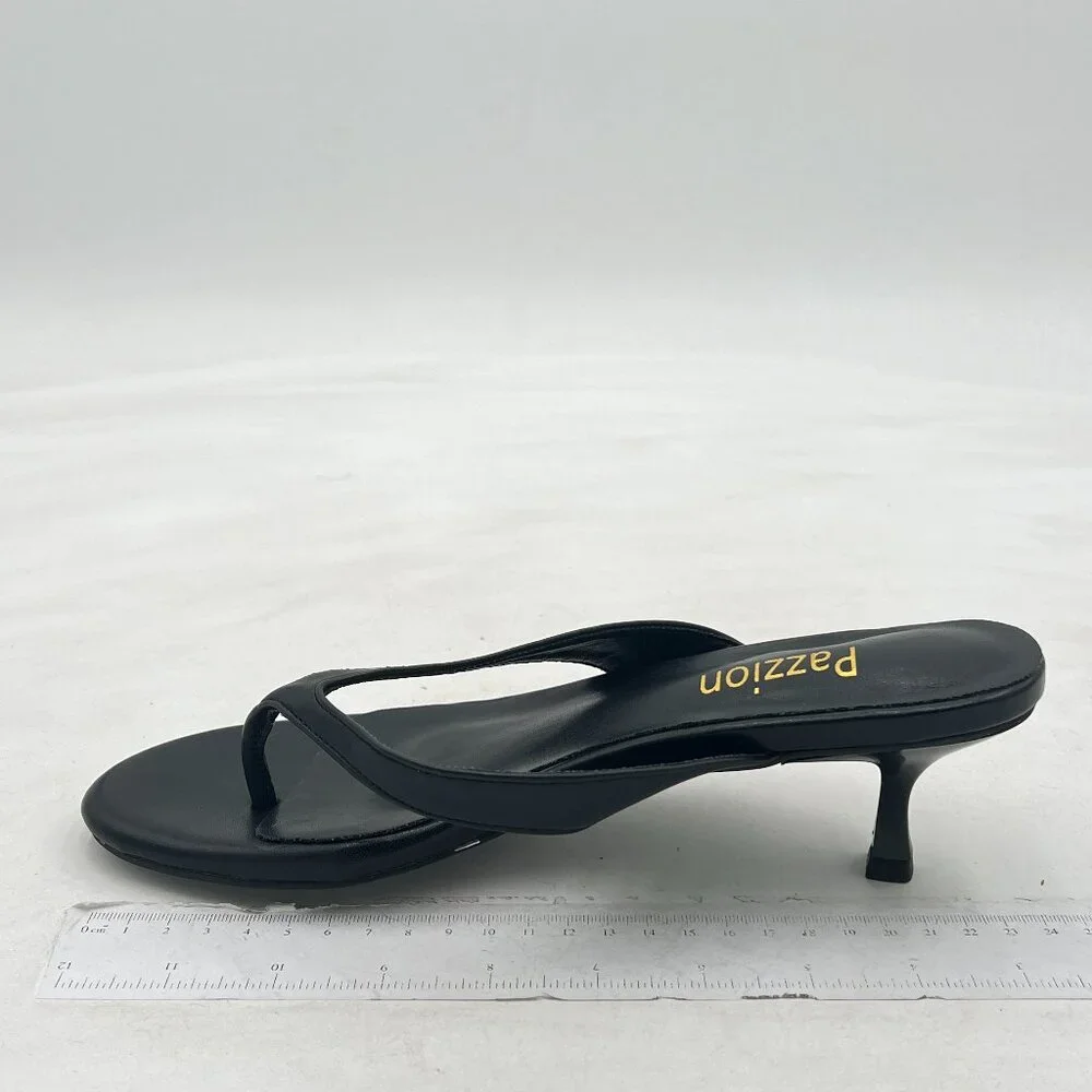 Pazzion Womens Fashion Flip Flops Open Toe Low Heels Thong Sandals Casual Daily